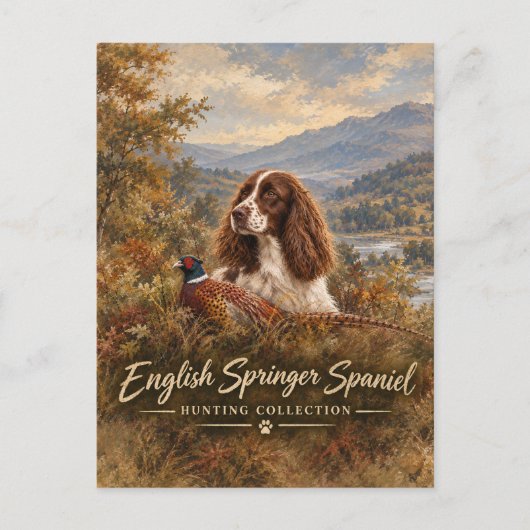 Engelse Springer Spaniel Briefkaart (Voorkant)