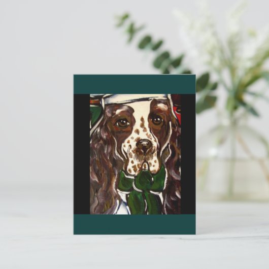 Engelse Springer Spaniel Briefkaart (Staand voorkant)