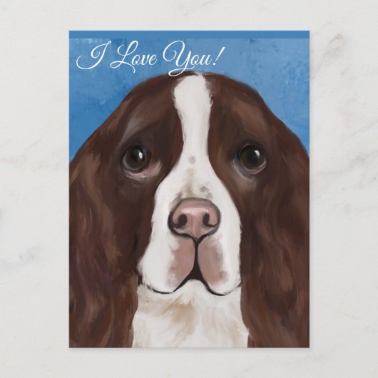 ENGELSE SPRINGER SPANIEL BRIEFKAART (Voorkant)