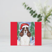 ENGELSE SPRINGER SPANIEL BRIEFKAART (Staand voorkant)