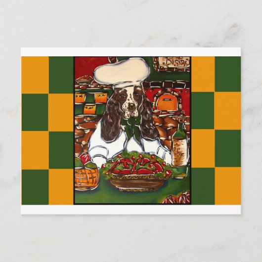 Engelse Springer Spaniel Briefkaart (Voorkant)