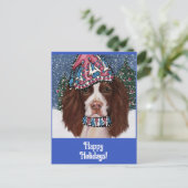 ENGELSE SPRINGER SPANIEL        BRIEFKAART (Staand voorkant)