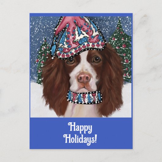 ENGELSE SPRINGER SPANIEL        BRIEFKAART (Voorkant)