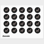 Engelse Springer Spaniel Bunny Easter Egg Easter D Ronde Sticker (Vel)