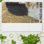 engelse springer spaniel bwlove w pic theedoek (Gevouwen)