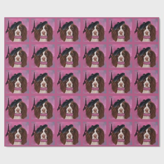 Engelse Springer Spaniel Cadeaupapier (Vlak)