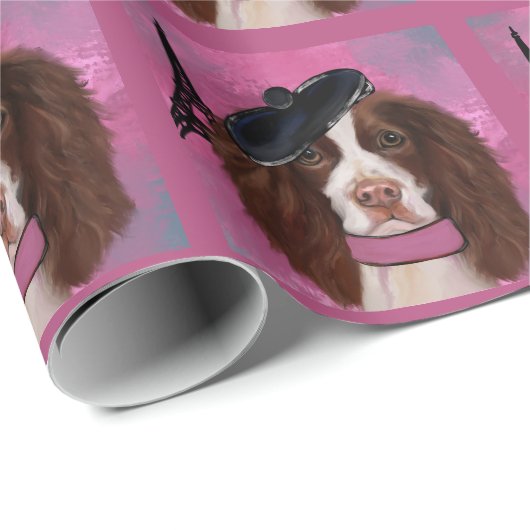 Engelse Springer Spaniel Cadeaupapier (Rol Hoek)