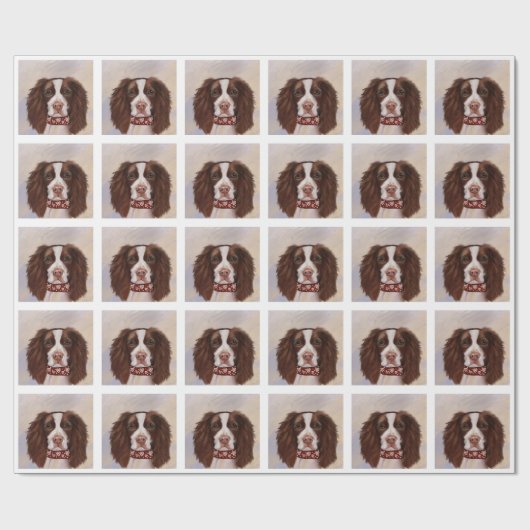 ENGELSE SPRINGER SPANIEL CADEAUPAPIER (Vlak)
