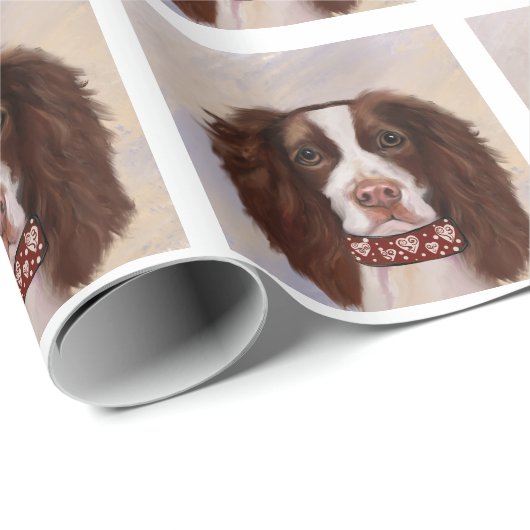 ENGELSE SPRINGER SPANIEL CADEAUPAPIER (Rol Hoek)