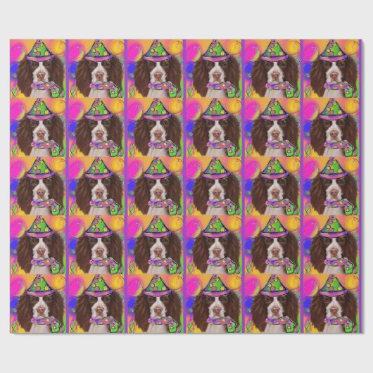 Engelse Springer Spaniel Cadeaupapier (Vlak)