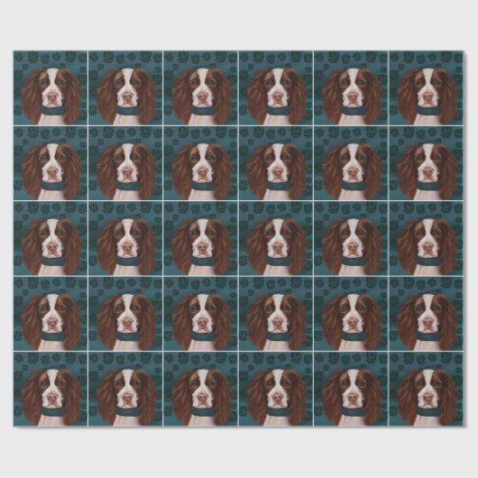 Engelse Springer Spaniel Cadeaupapier (Vlak)