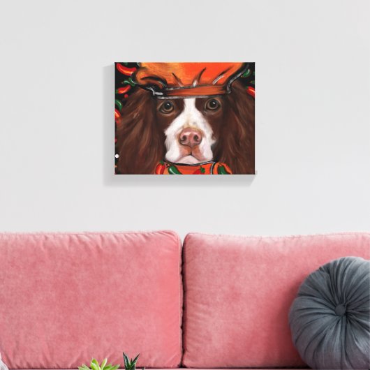 Engelse Springer Spaniel Canvas Afdruk (Insitu (Woonkamer))