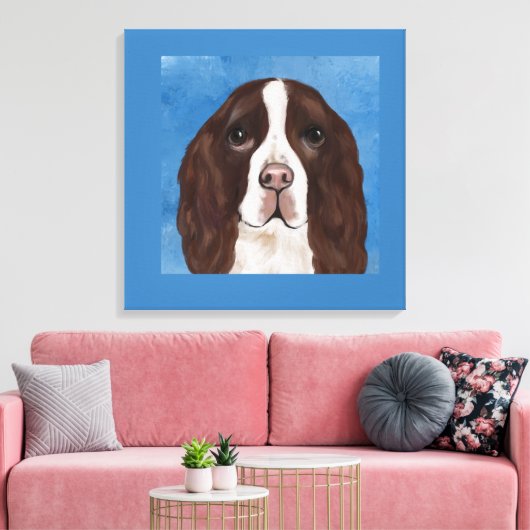 ENGELSE SPRINGER SPANIEL   CANVAS AFDRUK (Insitu (Woonkamer))