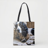 Engelse Springer Spaniel Canvas tas (Voorkant)