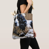 Engelse Springer Spaniel Canvas tas (Dichtbij)