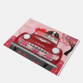 Engelse Springer Spaniel Car Hearts Valentijns Deurmat (Schuin)