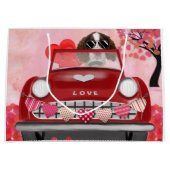 Engelse Springer Spaniel Car Hearts Valentijns Groot Cadeauzakje (Voorkant)