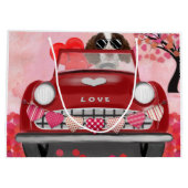 Engelse Springer Spaniel Car Hearts Valentijns Groot Cadeauzakje (Achterkant)