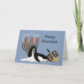 Engelse Springer Spaniel Chanoeka Kaart Menorah Dr (Voorkant)