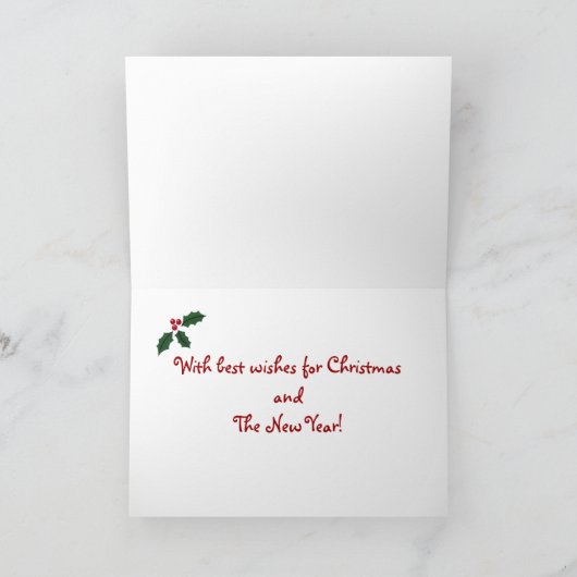 Engelse Springer Spaniel Christmas Cartoon Feestdagen Kaart (Binnen)