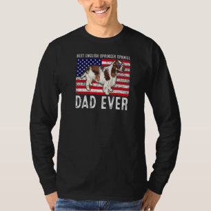 Engelse Springer Spaniel Dad Usa American Flag Dog T-shirt