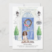 Engelse Springer Spaniel Deur Moving Announge Kaart (Voorkant)