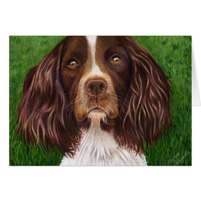 Engelse Springer Spaniel Dog Art - Majoor (Voorkant Horizontaal)
