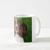 Engelse Springer Spaniel Dog Art - Majoor Koffiemok (Voorkant rechts)