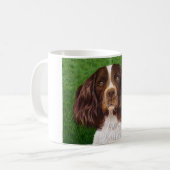 Engelse Springer Spaniel Dog Art - Majoor Koffiemok (Voorkant links)