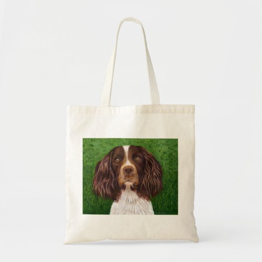 Engelse Springer Spaniel Dog Art - Majoor Tote Bag (Voorkant)