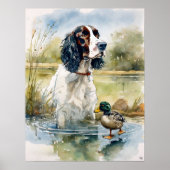 Engelse Springer Spaniel - Dog Art Print (Voorkant)