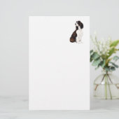 Engelse Springer Spaniel Dog Art Stationery Briefpapier (Staand voorkant)