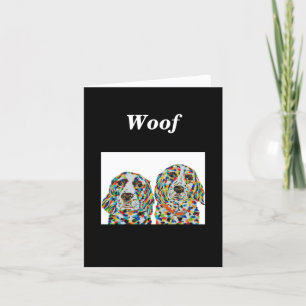 Engelse Springer Spaniel Dog Blank Note Kaart