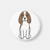 Engelse Springer Spaniel Dog Cartoon Magneet (Voorkant)