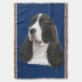 Engelse Springer Spaniel Dog Deken (Voorkant Verticaal)