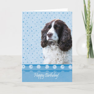 Engelse Springer Spaniel Dog Happy Birthday Kaart