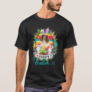 Engelse Springer Spaniel Dog in paaseieren T-shirt