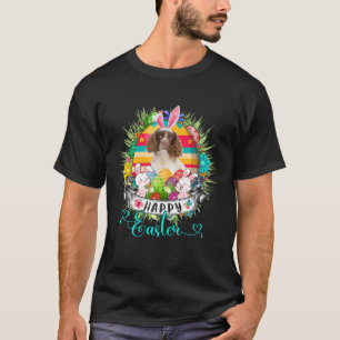 Engelse Springer Spaniel Dog in paaseieren T-shirt