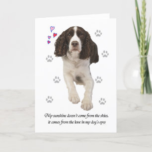 Engelse Springer Spaniel Dog Kaart