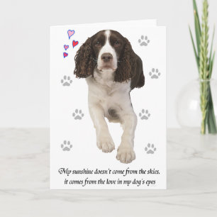 Engelse Springer Spaniel Dog Kaart