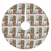 Engelse Springer Spaniel Dog Kerstmis Kerstboom Rok (Voorkant)