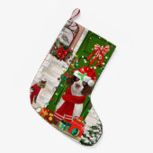 Engelse Springer Spaniel Dog Kerstmis Kleine Kerstsok (Voorkant (Hangend))