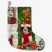Engelse Springer Spaniel Dog Kerstmis Kleine Kerstsok (Voorkant)