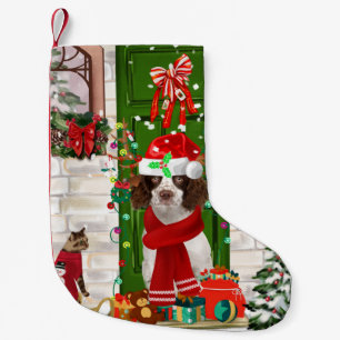 Engelse Springer Spaniel Dog Kerstmis Kleine Kerstsok