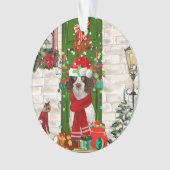 Engelse Springer Spaniel Dog Kerstmis Ornament (voorkant)