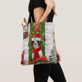 Engelse Springer Spaniel Dog Kerstmis Tote Bag (Dichtbij)
