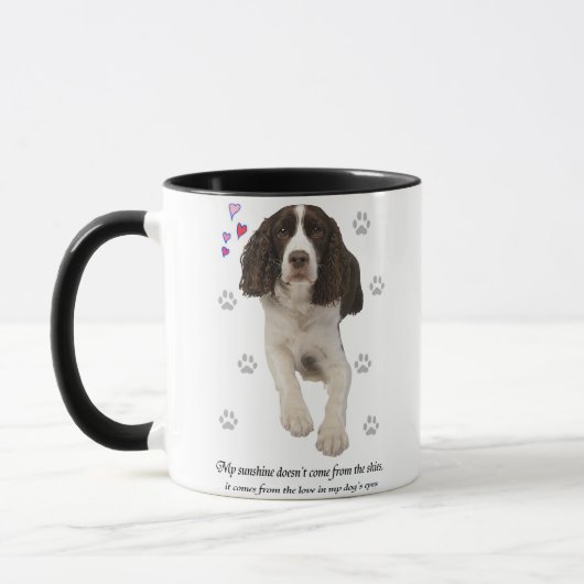 Engelse Springer Spaniel Dog Mok (Links)