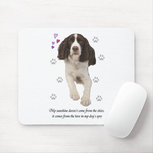 Engelse Springer Spaniel Dog Muismat (Met muis)