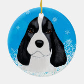 Engelse Springer Spaniel Dog/Puppy Ornament (Achterkant)