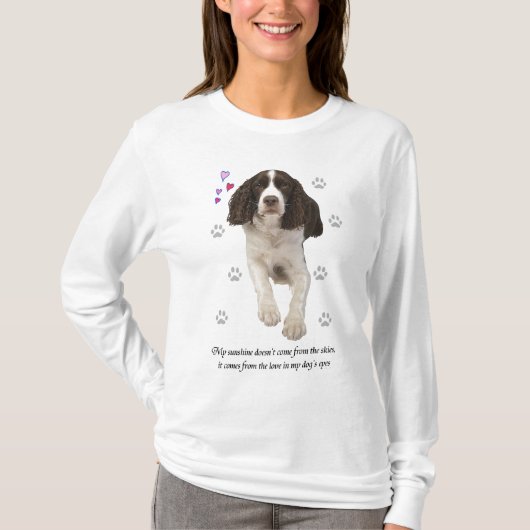 Engelse Springer Spaniel Dog T-shirt (Voorkant)